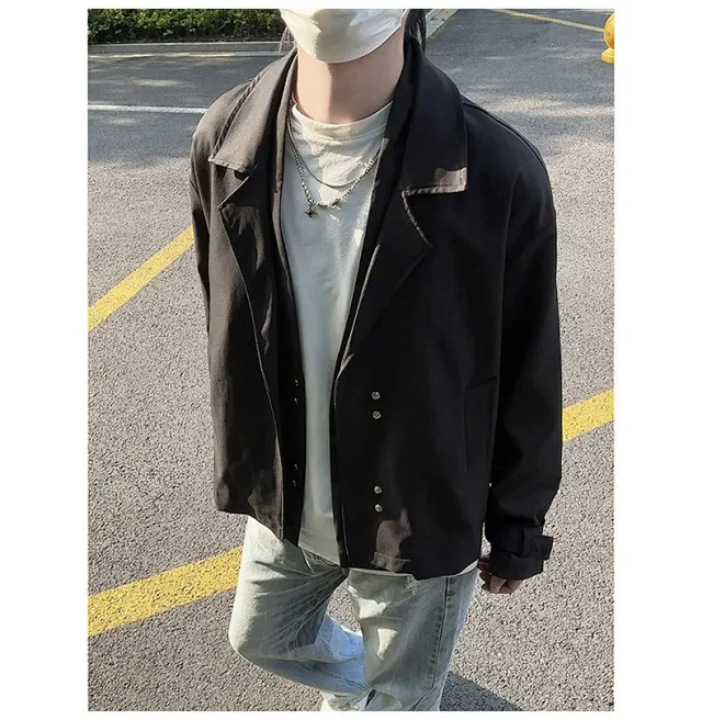 Autumn Men's Stylish Blazer Jacket Detail