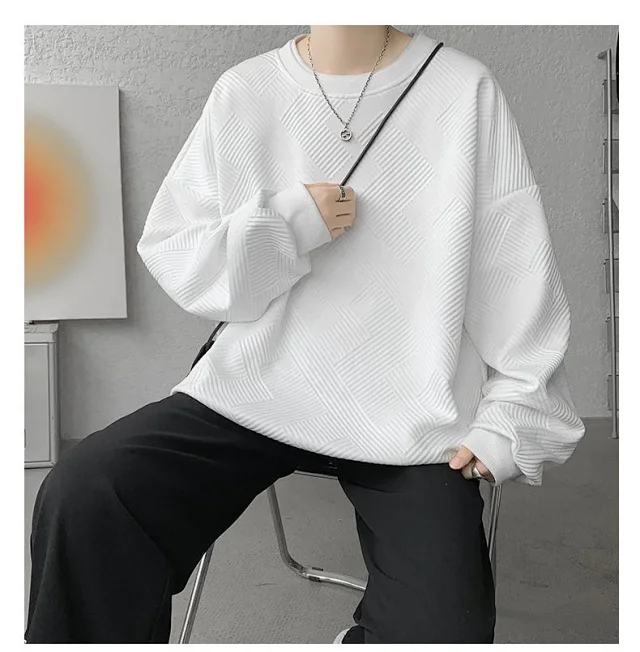 Men's Oversize Jacquard Sweatshirt Detail