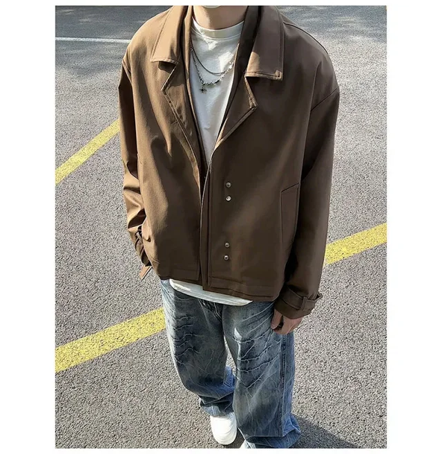 Autumn Men's Stylish Blazer Jacket Detail