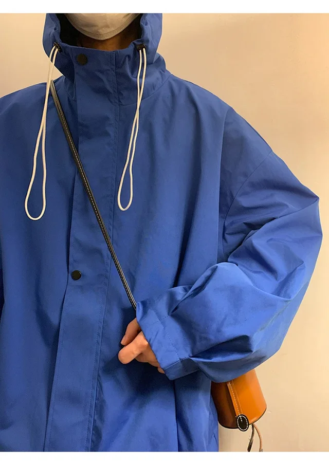 Autumn/Winter Men's HK Loose Casual Hooded Jacket Detail