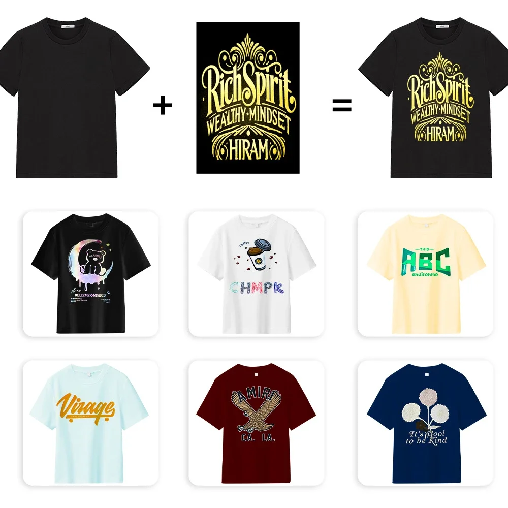 Men's Summer Trendy Rhinestone Cotton Tee