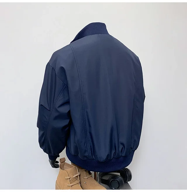 Men's Vintage American Oversized Bomber Jacket Detail
