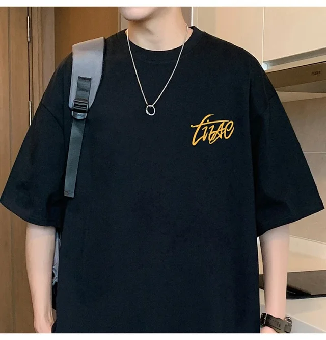 Men's Cotton Oversized Tee Summer 2025 Detail