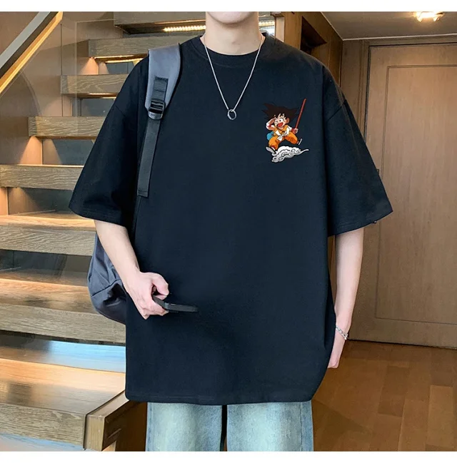 2025 Men's Cartoon Wukong Summer Tee Detail