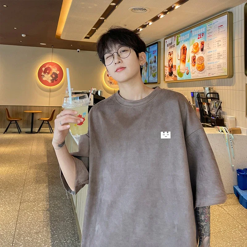 Men's Vintage Suede Heavyweight Oversized Tee