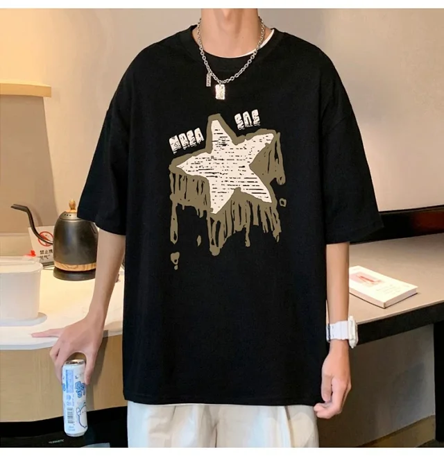 2025 American Men's Heavyweight Cotton T-Shirt Detail