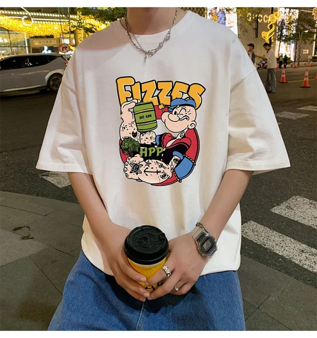 2025 Summer Men's Heavyweight Cotton T-Shirt Detail