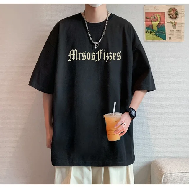 Unisex American Retro Heavyweight Cotton Tee Detail