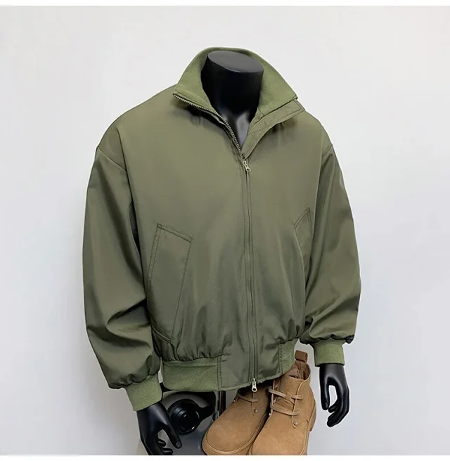 Men's Vintage American Oversized Bomber Jacket Detail
