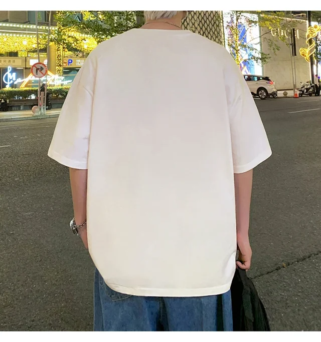 2025 Summer Men's Heavyweight Cotton T-Shirt Detail