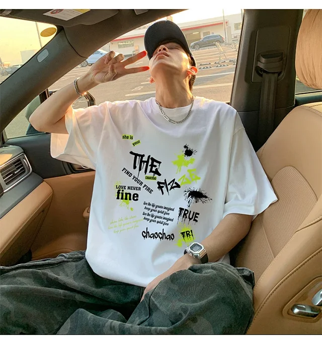 Men's Oversized Sport Cotton Tee Breathable Detail