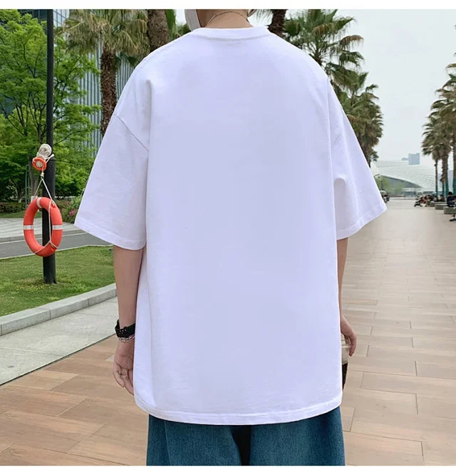 Men's Loose Cotton Tees Detail