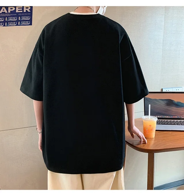 Men's Summer Casual Round Neck Tee Detail