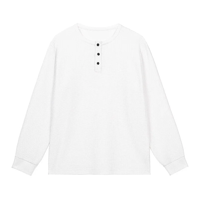 Japanese Retro Men's Thermal Waffle Tee