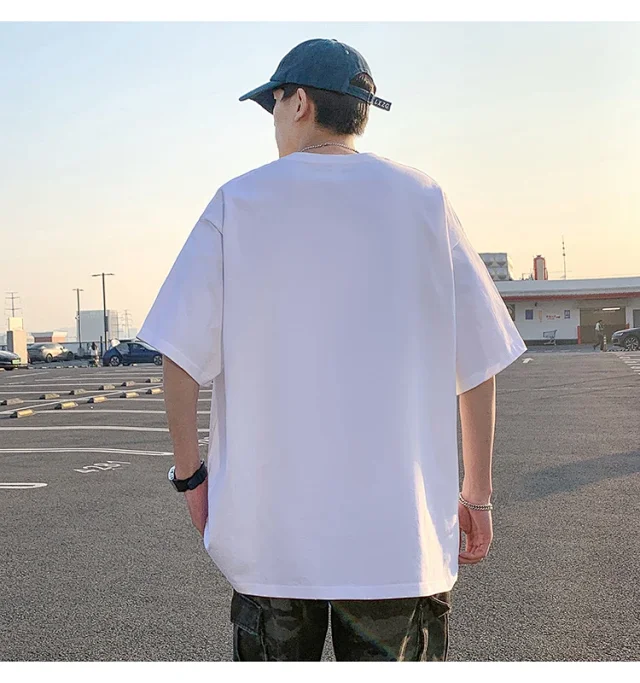 Men's Oversized Sport Cotton Tee Breathable Detail