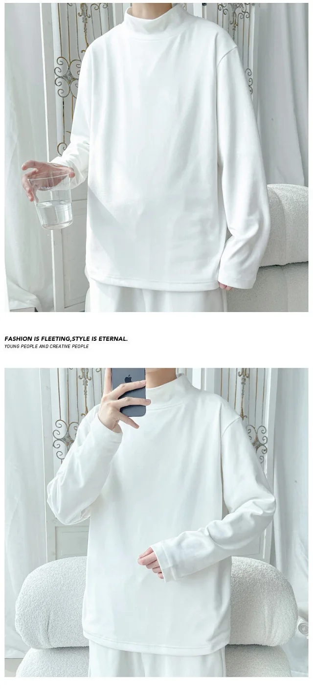 410g Ultra-soft Fleece Men's T-shirt Detail