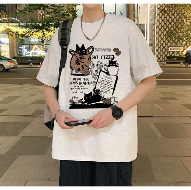 Men's Heavyweight Cotton Cartoon Youth Tee Detail