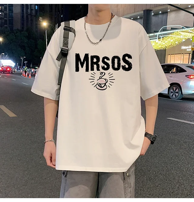 Men's Heavyweight Cotton Short Sleeve T-Shirt Detail