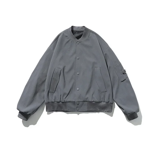 Youth Vintage Casual Bomber Jacket Detail