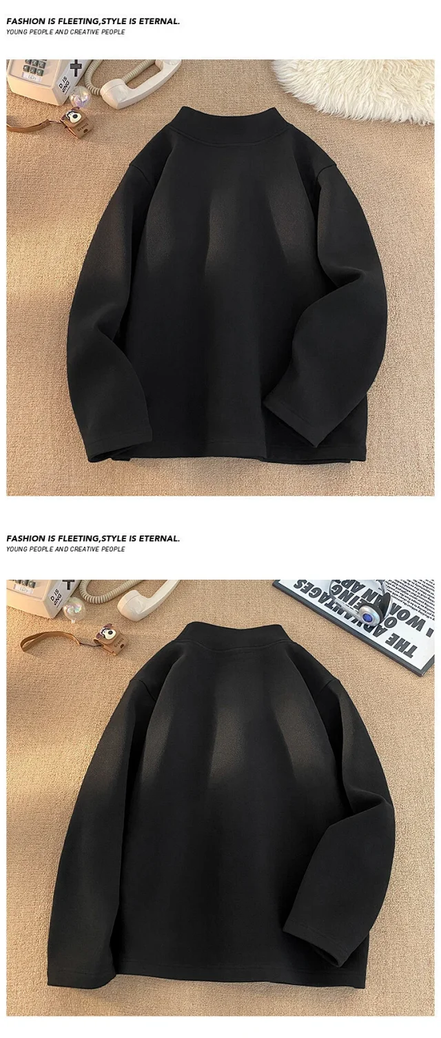 Men's 410g De Rong Fleece T-Shirt Detail
