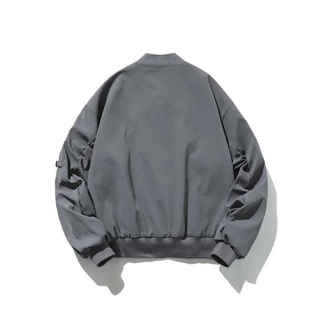 Youth Vintage Casual Bomber Jacket Detail