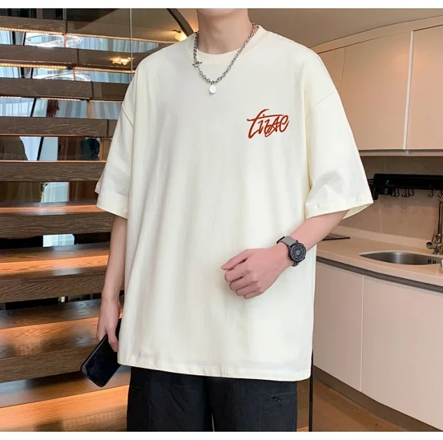 Men's Cotton Oversized Tee Summer 2025 Detail