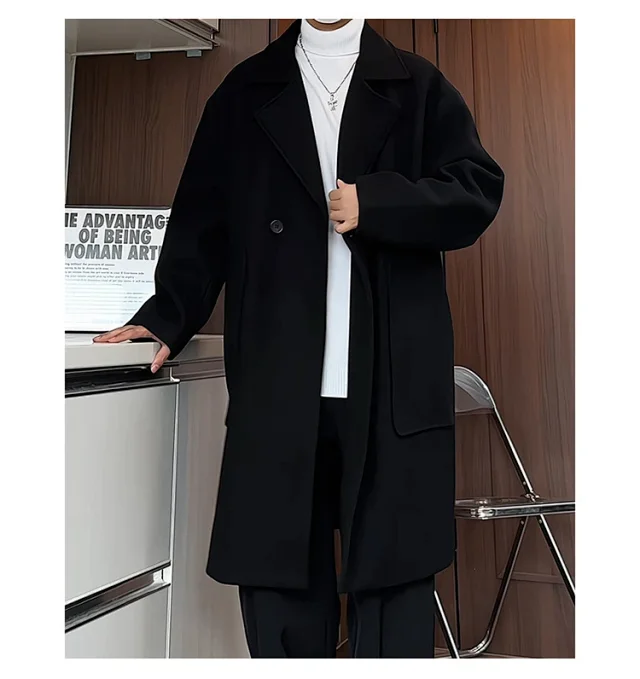 2025 A/W Men's Double-Breasted Wool Coat Detail