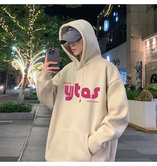 Men's Cotton Loose Hoodie (Autumn/Winter New) Detail