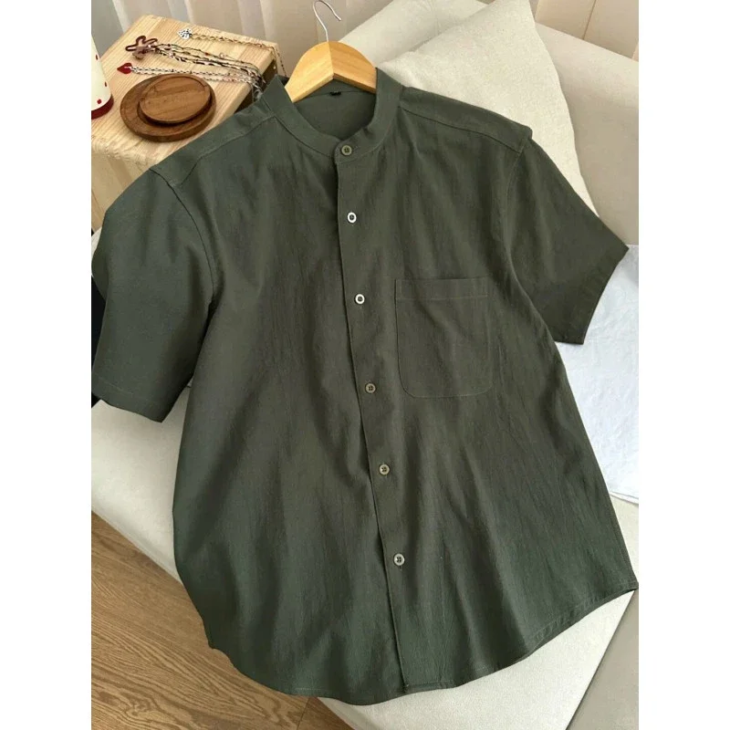 Men's New Chinese Bamboo Cotton Shirt