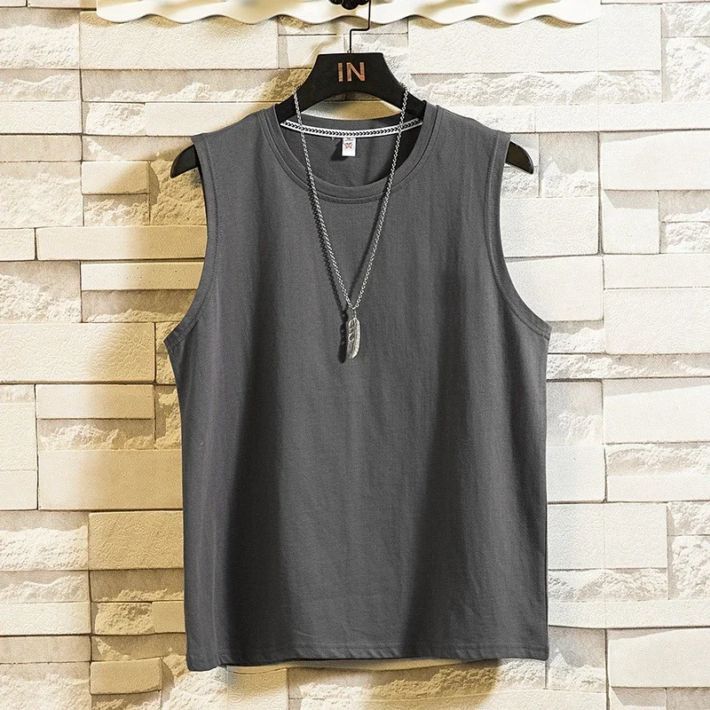 Summer Men's Cotton Printed Tank Top