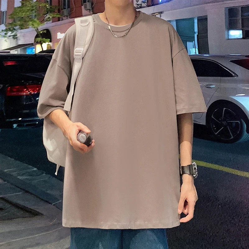 Men's Summer Oversized Heavyweight Cotton T-Shirt