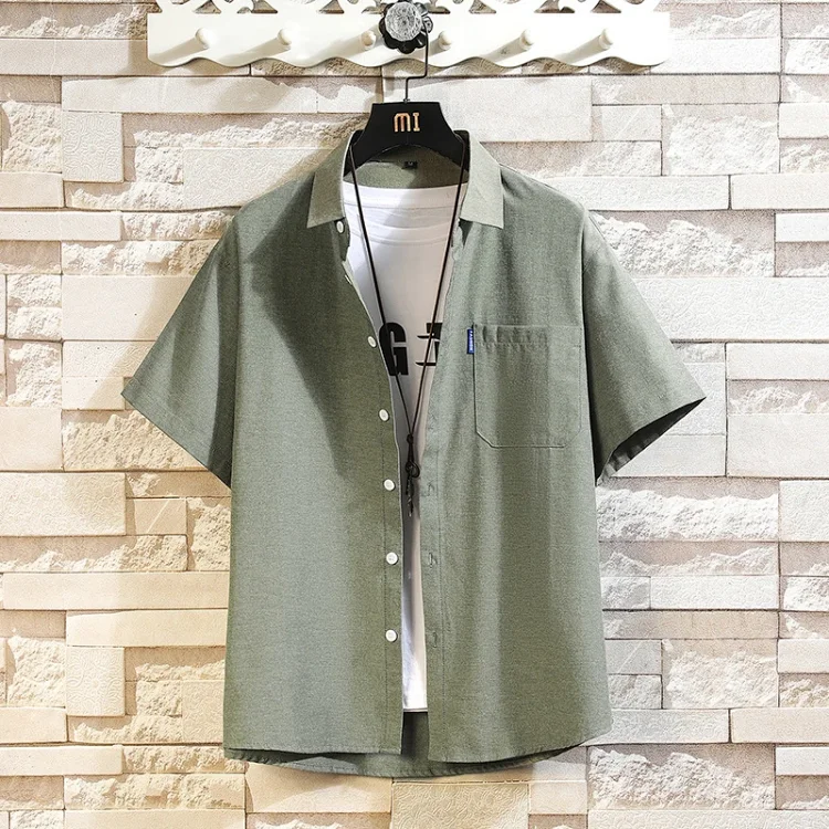 Men's Solid Oxford Short Sleeve Shirt