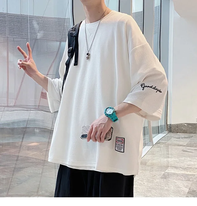 2025 Men's Cotton Short Sleeve T-Shirt Detail