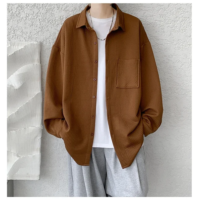 Men's Vintage Corduroy American Japanese Shirt Detail