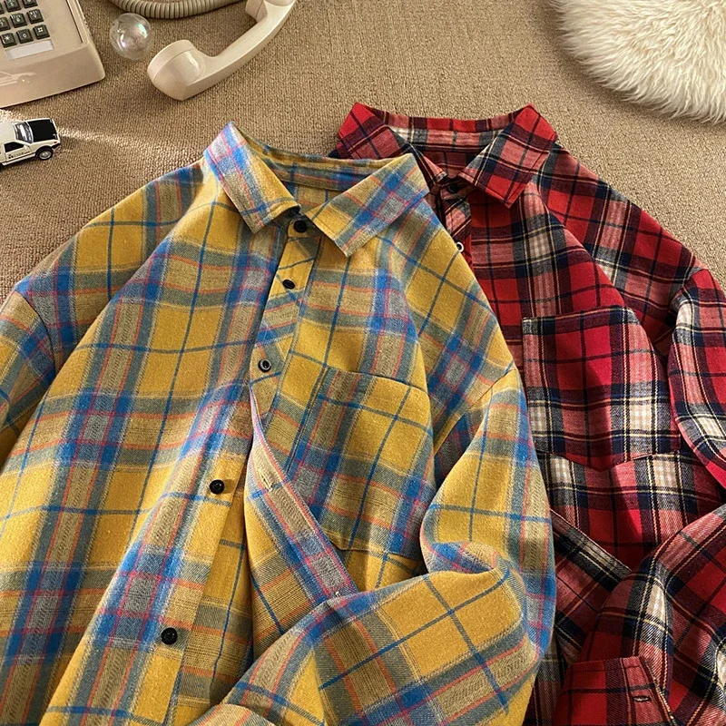 Men's Plus Size Plaid Flannel Overshirt