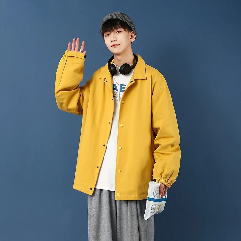 Men's Plus Size Korean Coach Jacket