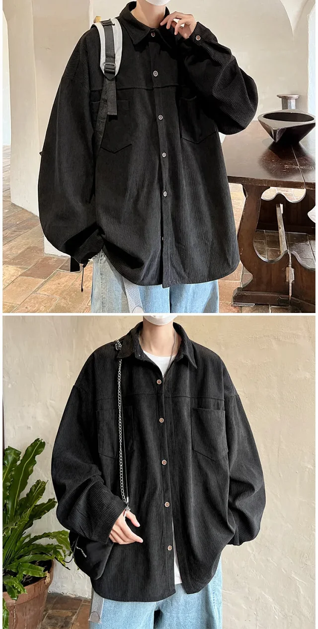 Men's Corduroy Vintage Shirt Detail
