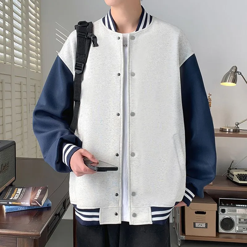 Men's Trendy Stand-Collar Baseball Jacket