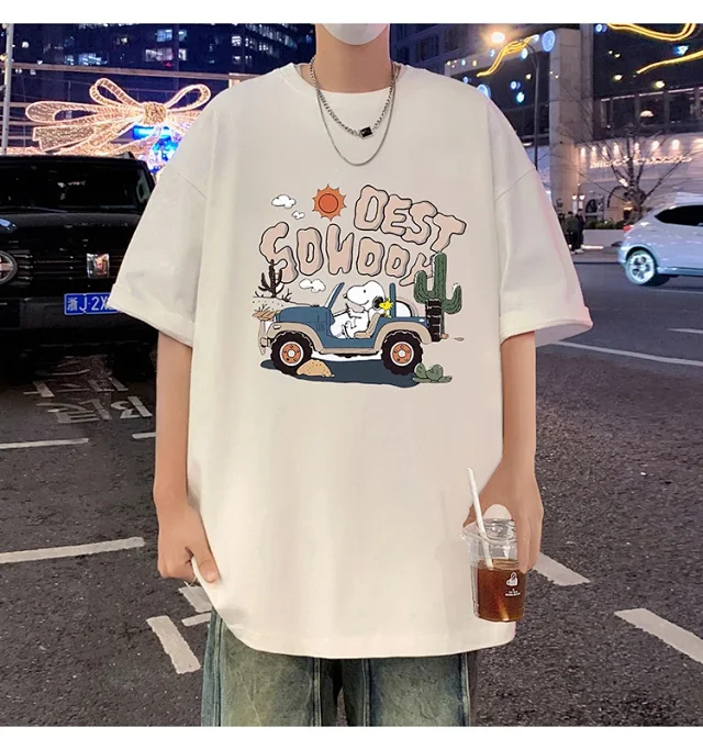 Men's Cartoon Print Cotton Tee 2025 Detail