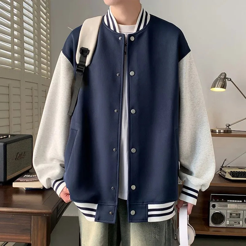 Men's Trendy Stand-Collar Baseball Jacket