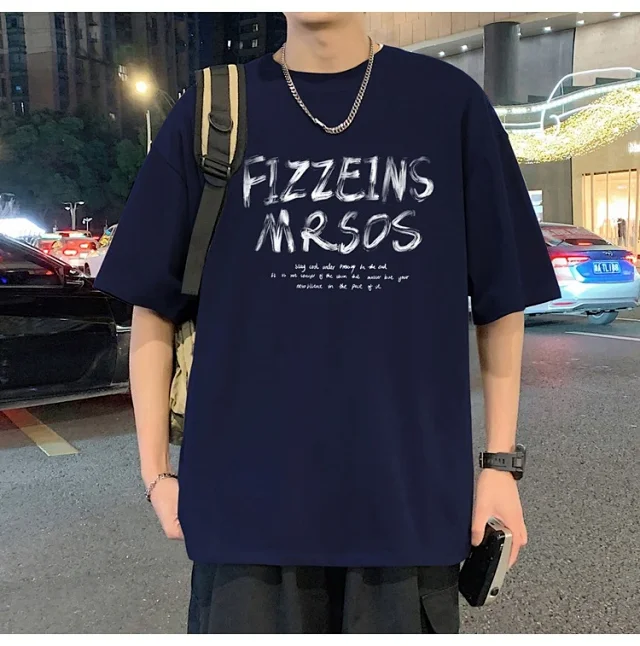 Men's 2025 Summer Cotton Loose T-Shirt Detail