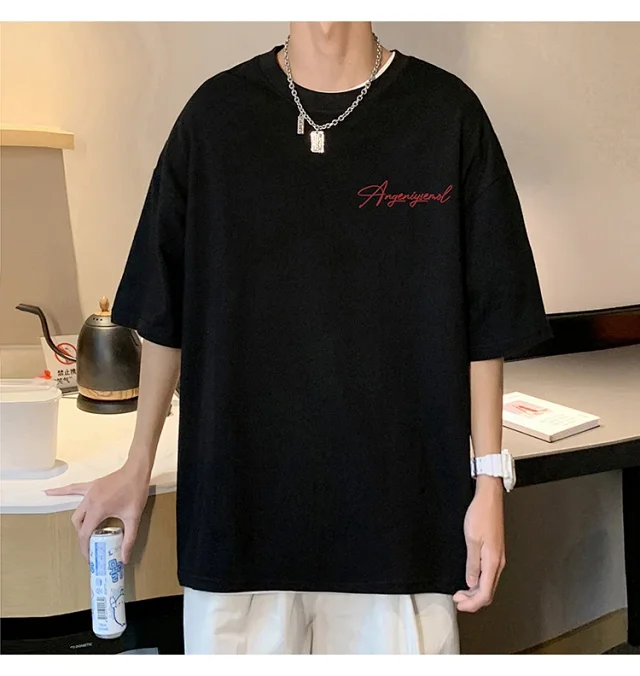 Men's Heavyweight Cotton Foam Print Tee Detail