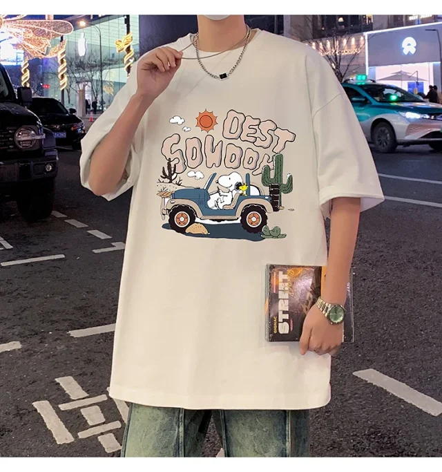 Men's Cartoon Print Cotton Tee 2025 Detail