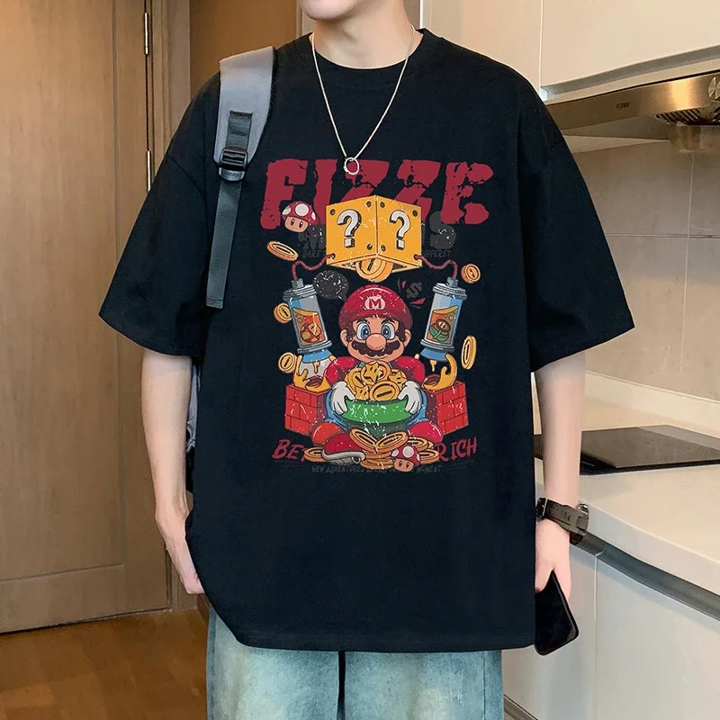 Men's 2025 Summer Cotton Cartoon Tee