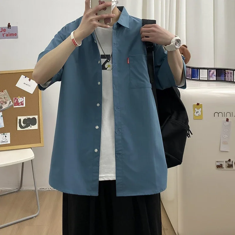 Men's Oversized Summer Short Sleeve Shirt