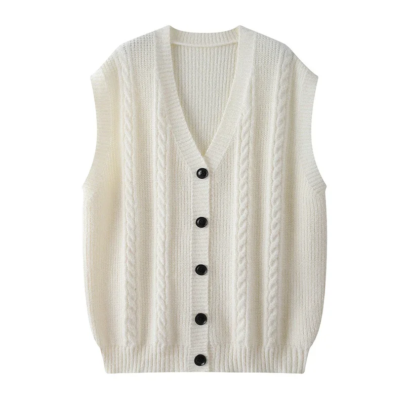 New Men's Sleeveless V-Neck Knit Vest