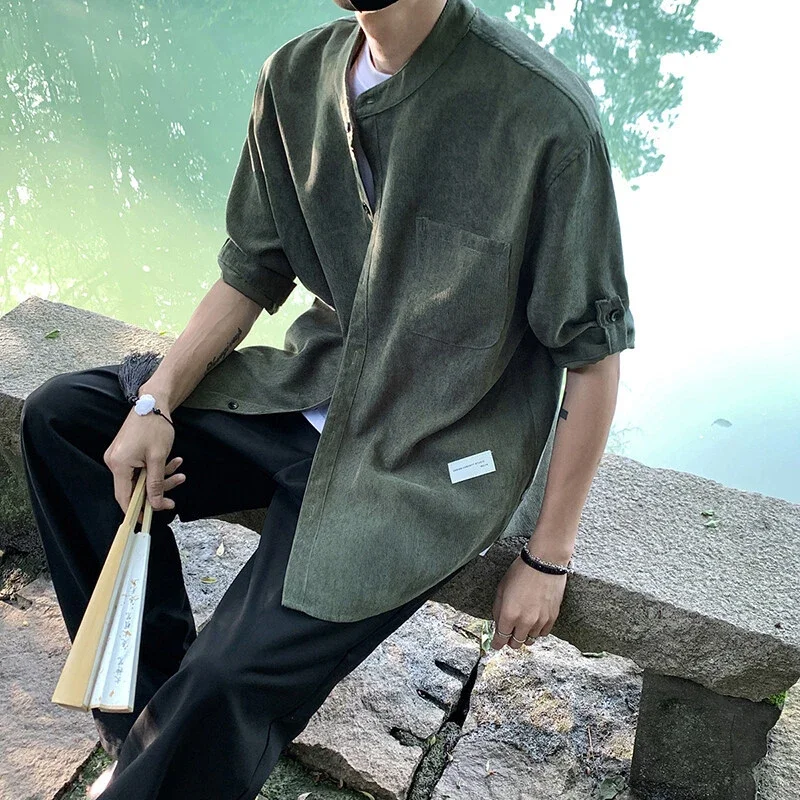 Men's Vintage Korean Corduroy Shirt Jacket