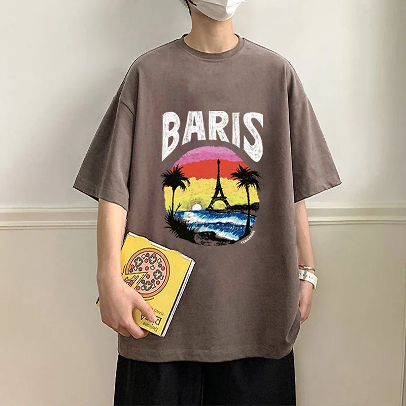 Men's Heavyweight Cotton Oversized Streetwear Tee
