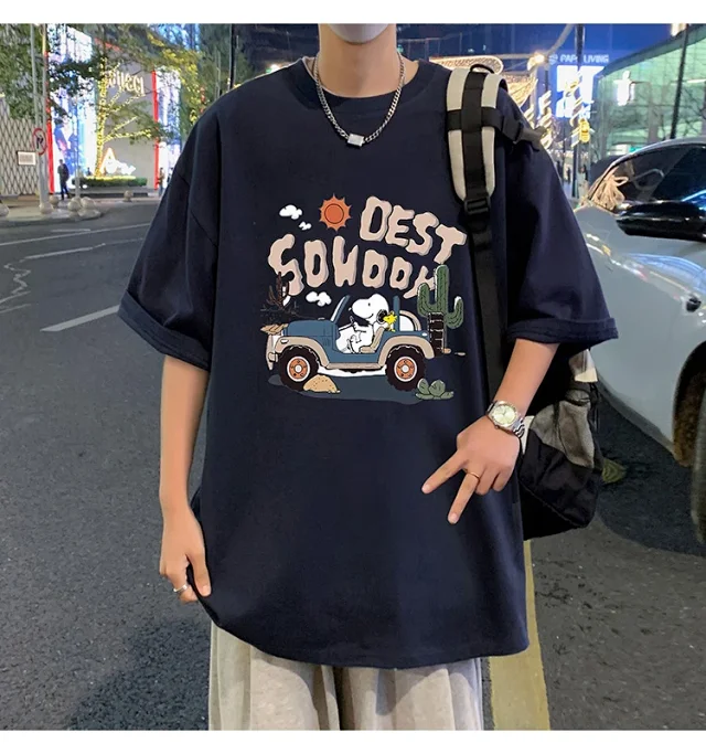 Men's Cartoon Print Cotton Tee 2025 Detail