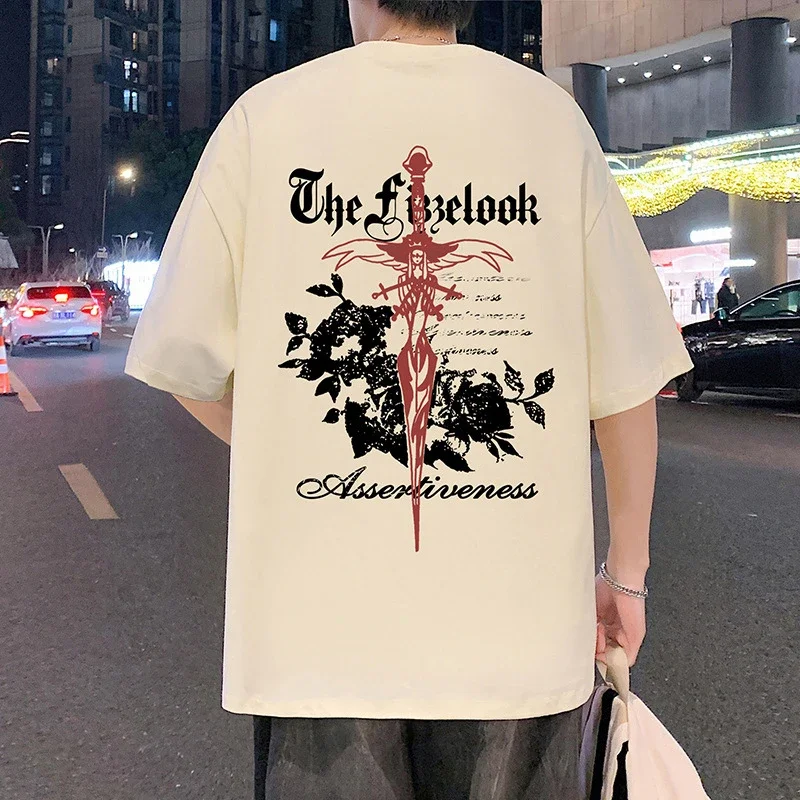 Men's Heavyweight Cotton Thick Short-Sleeve Tee